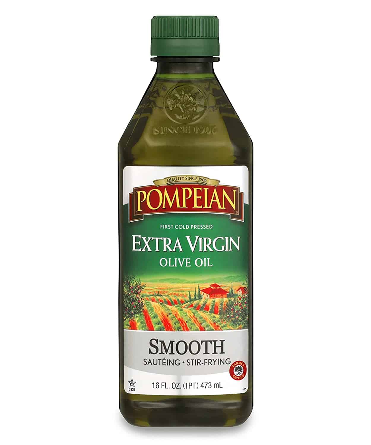 Pompeian Smooth Extra Virgin Olive Oil, First Cold Pressed, Mild and Delicate Flavor