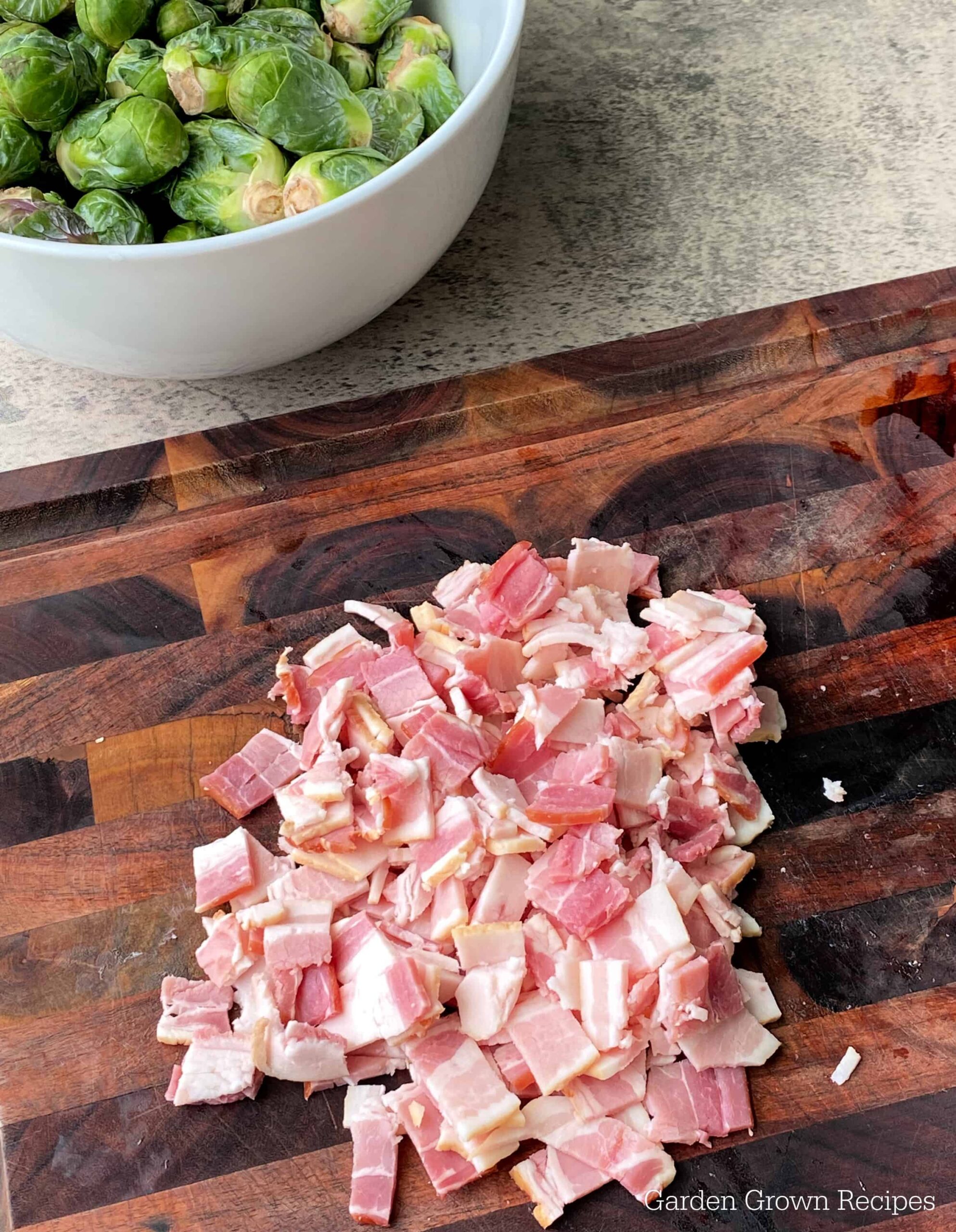 roughly chopped bacon