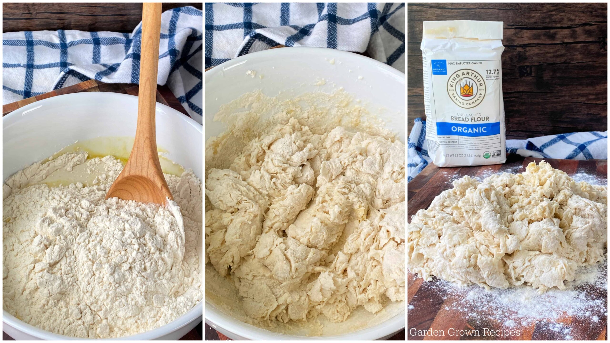 mix to form a shaggy dough