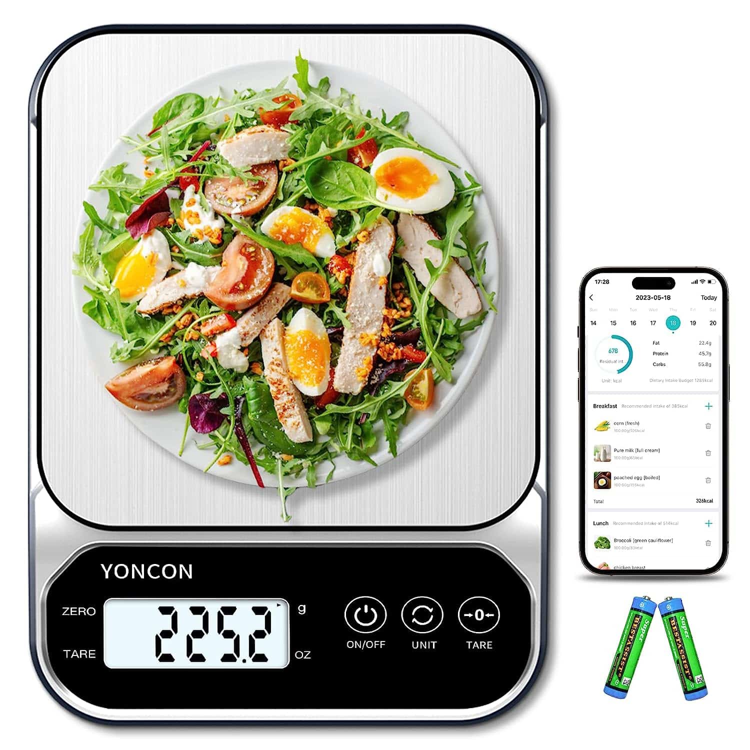 Smart Food Scale Digital Weight Grams and Oz
