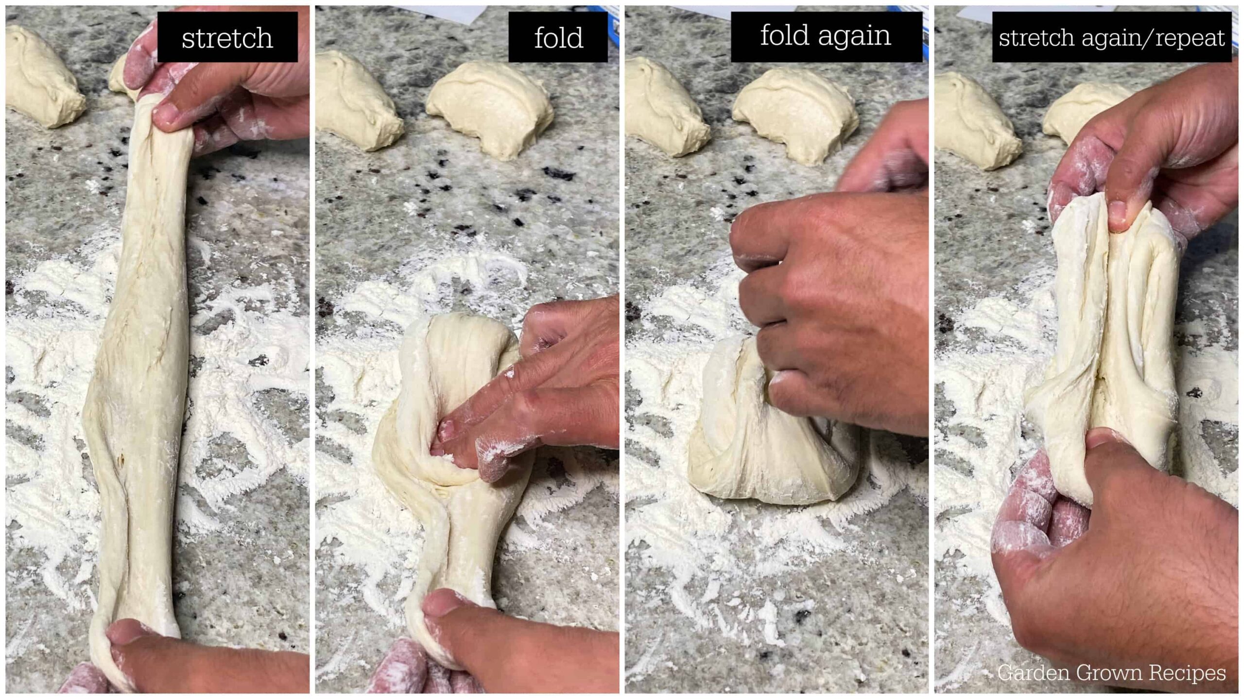 how to stretch and fold bread dough