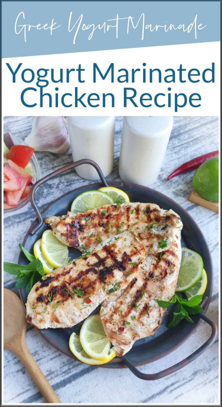 Healthy Yogurt Marinated Chicken Recipe with Lemon