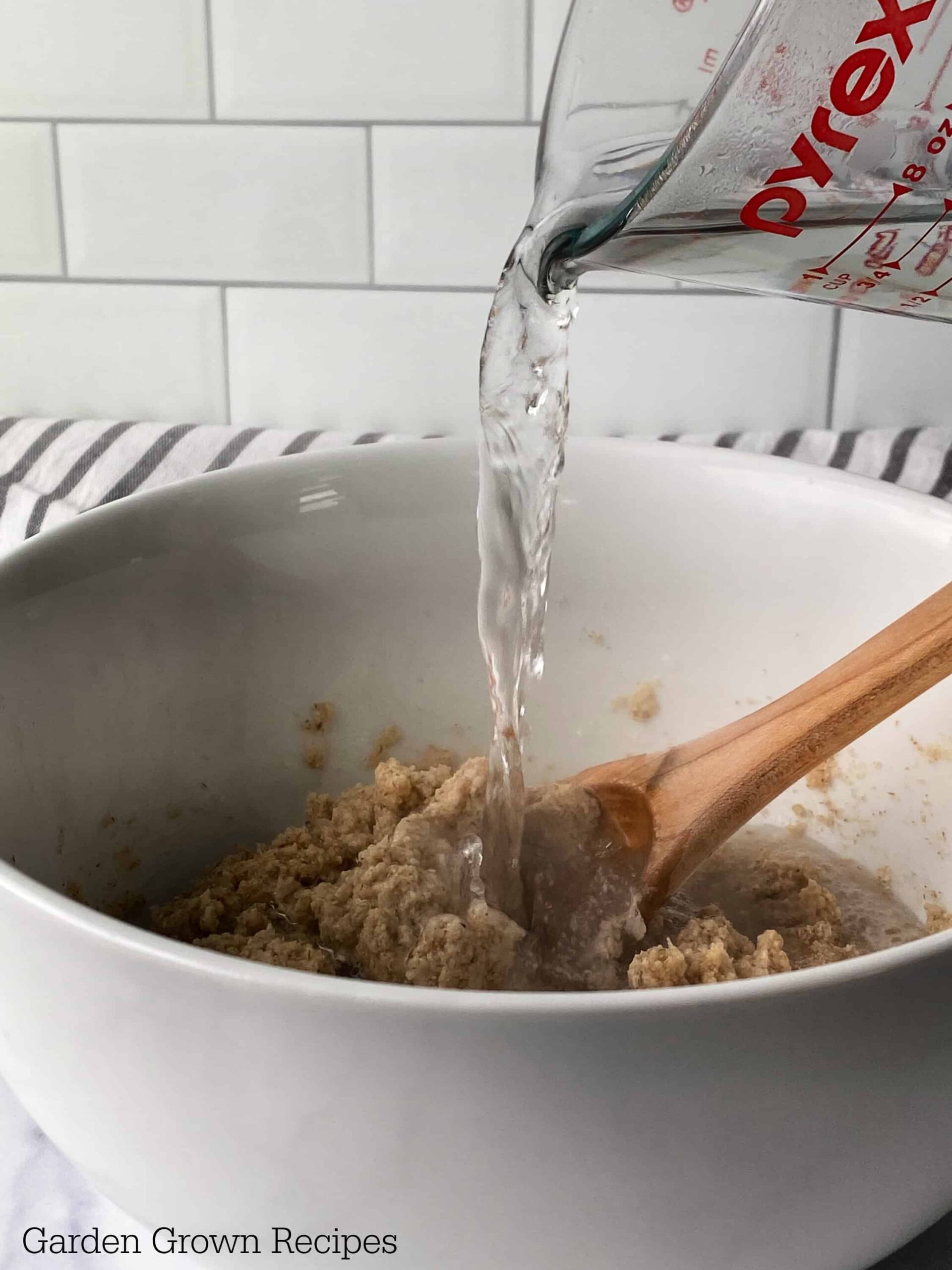 how water to gluten free dough