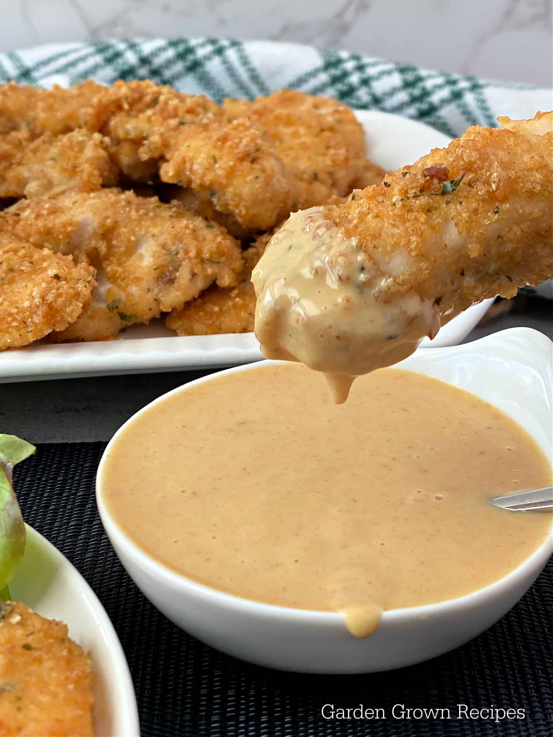 Panko Chicken Tenders Recipe with dipping sauce 