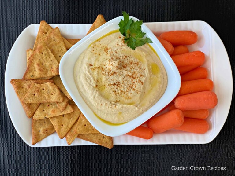 Creamy Homemade Hummus Recipe without Garlic