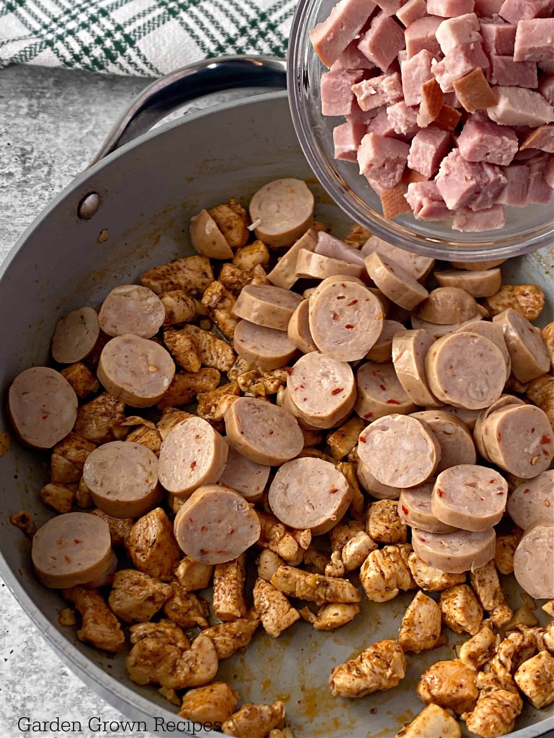 easy weeknight dinner with chicken sausage 