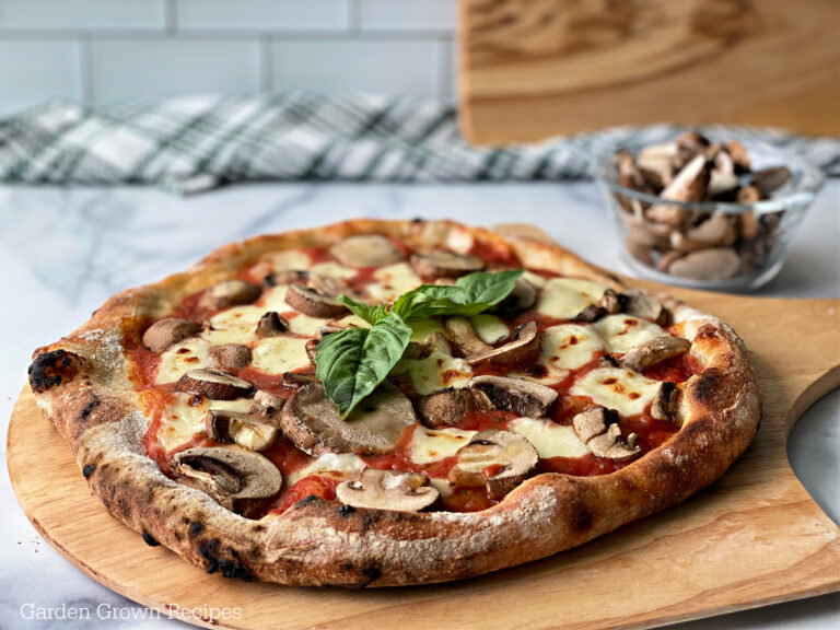 Mushroom Pizza Recipe with Portobello Mushrooms