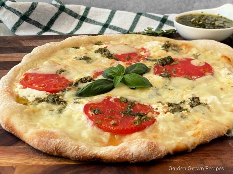 Chimichurri Pizza Recipe with Homemade Dough